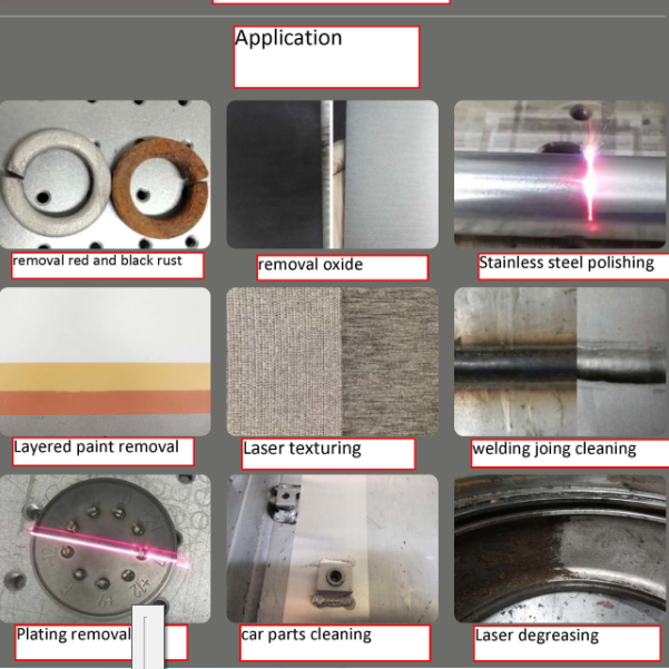 Laser-Rostentfernungs-Reinigungsmaschine für Metalloberflächen