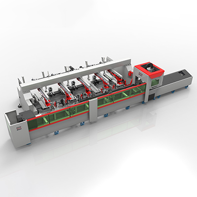 "Industrielle CNC-Laser-Rohrschneidemaschine mit automatischer Zuführung"